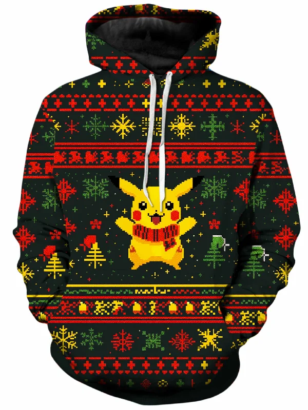 Pika Cheer Unisex Hoodie Hoodie with Lining Warm Insulated