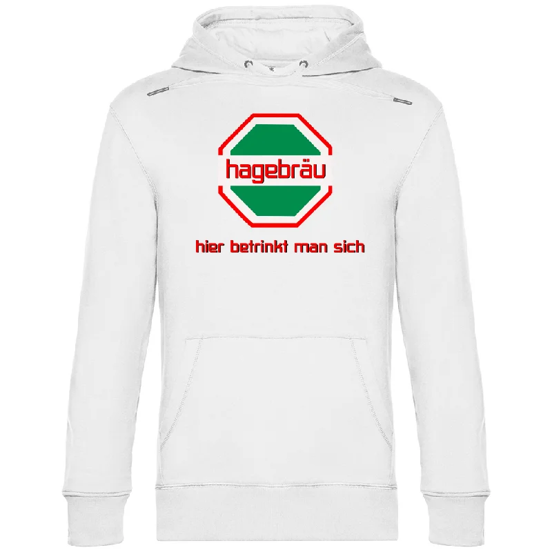 Premium Hoodie "Hagebräu" Hoodie with Crew Neck Simple Timeless