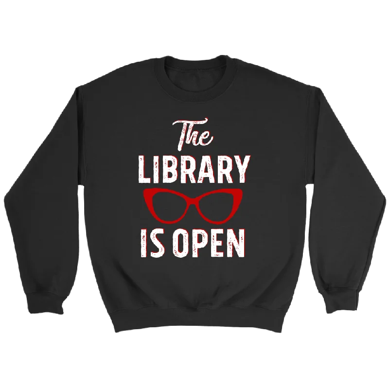 Rupaul"The Library Is Open" Sweatshirt Hoodie with Stripes Bold Sporty