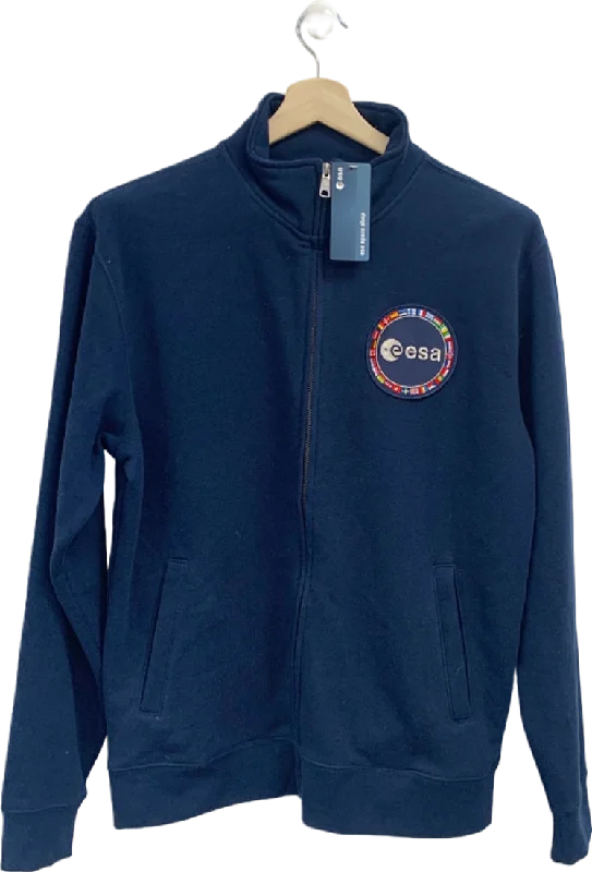 Russell Navy ESA Full-Zip Sweatshirt UK L Hoodie with Drop Shoulder Relaxed Streetwear Russell Navy ESA Full-Zip Sweatshirt UK L Hoodie with Drop Shoulder Relaxed Streetwear