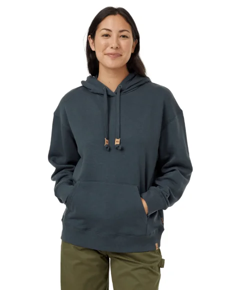 Women's TreeFleece Relaxed Hoodie - Forest River Green Hoodie with Rhinestones Sparkly Elegant