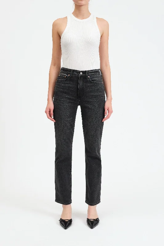 Daze Denim Smarty Pants High Rise Slim in Last Night Formal Stretch Pants