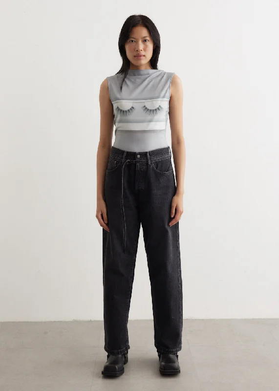 1991 Toj Vintage Jeans Elegant Dark-Wash Bootcut Jeans
