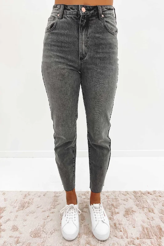 A 94 High Slim Jean Addison Vintage Black Stylish Cargo Style Jeans