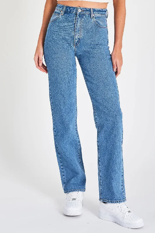 A 94 High Straight Petite Jean Debbie Fashionable Distressed Jeans