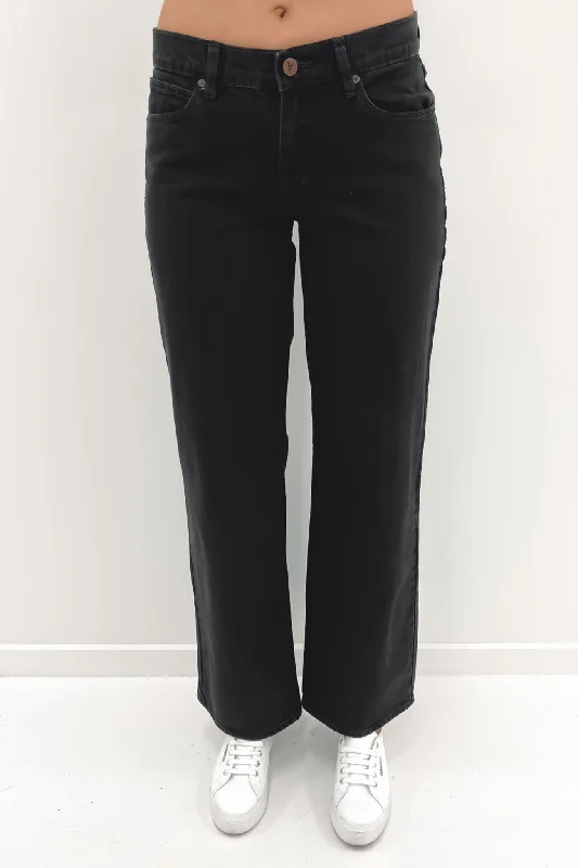 A 99 Low & Wide Jean Black Box Stylish Relaxed Fit Skinny Jeans