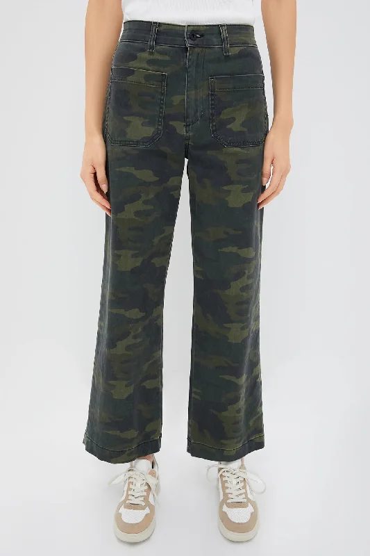 Camo Sailor Pant Stylish Slim Trousers