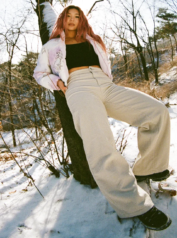 Chloe Kim Corduroy Pants - Pelican Casual Wide Pants