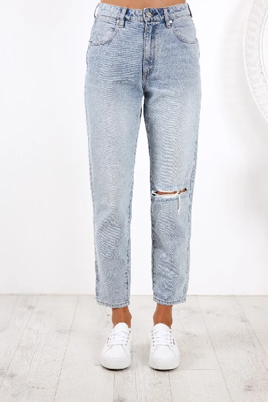 Drew Jean Lucille Blue Chic Rolled Cuff Denim Jeans
