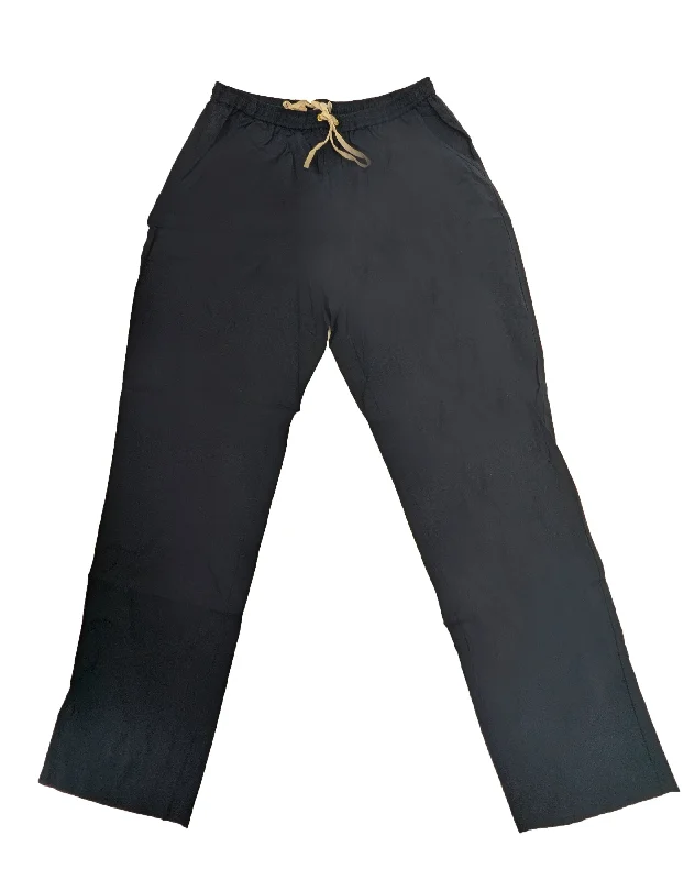 GANT RUGGER Women's Evening Blue Lazy Pants 414800 Size Large Comfortable Denim Pants