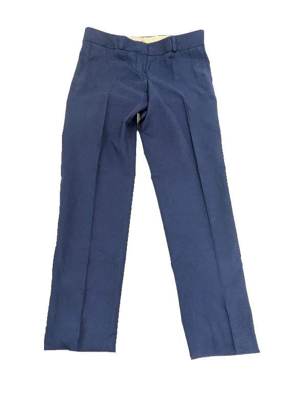 GANT RUGGER Women's Medival Blue Smarty Pants 414803 $295 NWT Trendy Wide-Leg Pants
