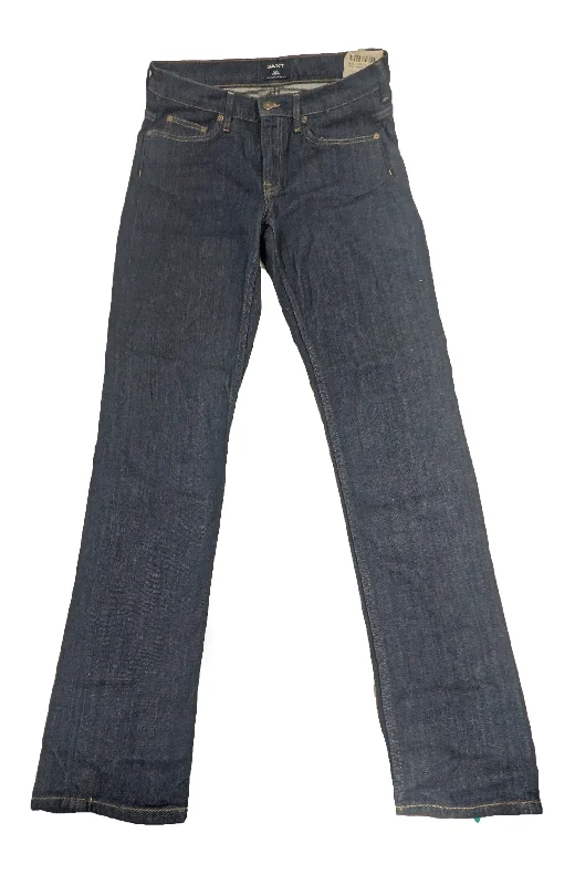 GANT Women's Dark Blue Kate Denim Pants 410978 Size 30/32 $185 NWT Relaxed Linen Pants
