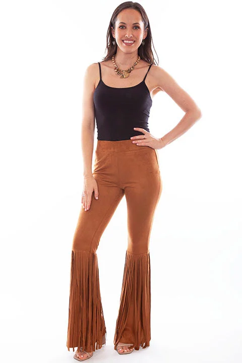 Women's Scully Fringe Bell Bottom Pants #HC771 Casual Track Pants