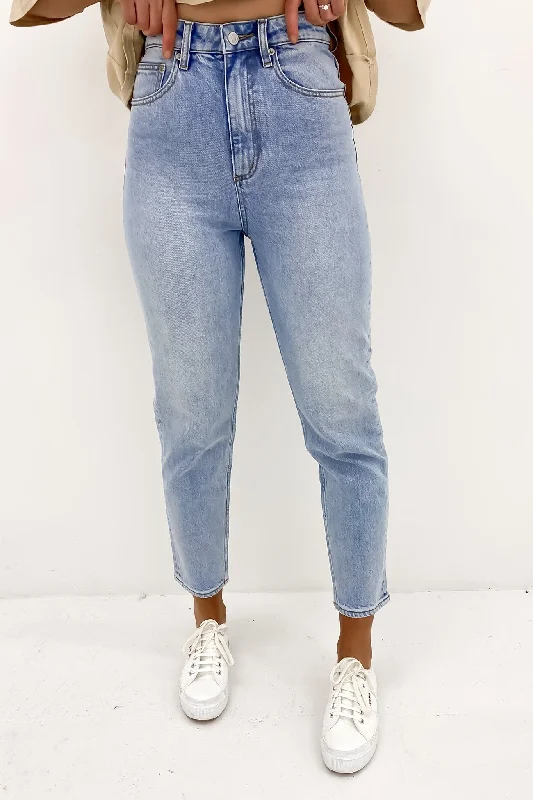 High Mom Jean Luminous Comfortable Zip-Up Skinny Jeans