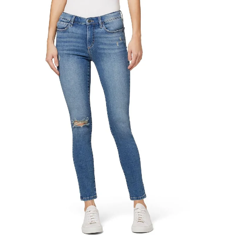 Joe's Womens Ankle Destroyed Skinny Jeans Trendy Acid Wash Skinny Jeans