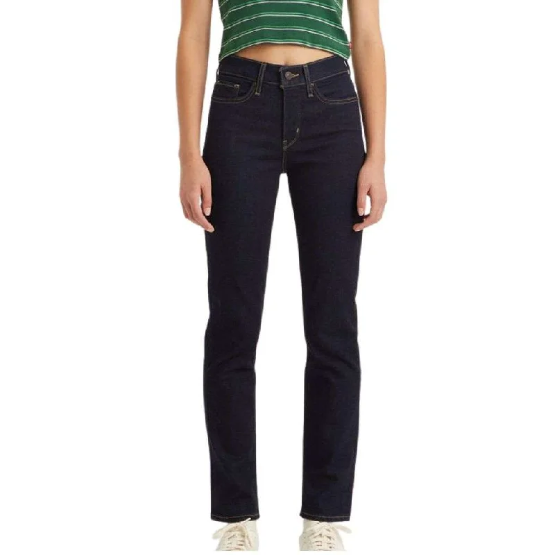 Levi 312 Ladies Shaping Slim Jeans 32 Leg Blue Wave Rinse Elegant Tapered Leg Denim