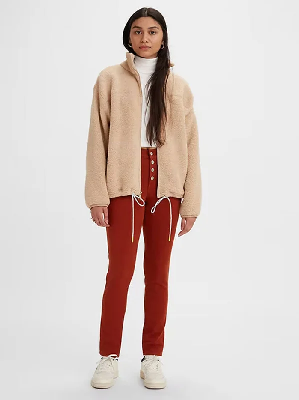 Levi's A09570007 Womens 311 Shaping Skinny Pants Fired Brick Twill Red Comfortable Maternity Pants