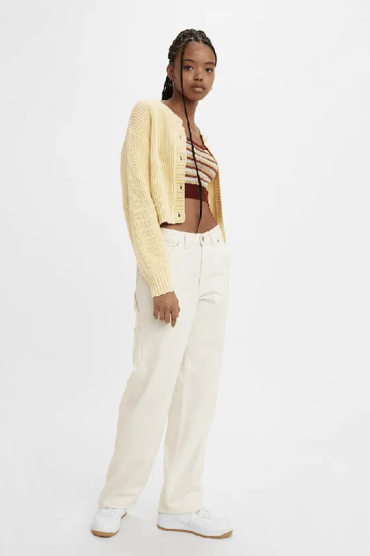 LEVI'S DAD UTILITY PANT - WHITE RINSE Comfortable Jogger Trousers