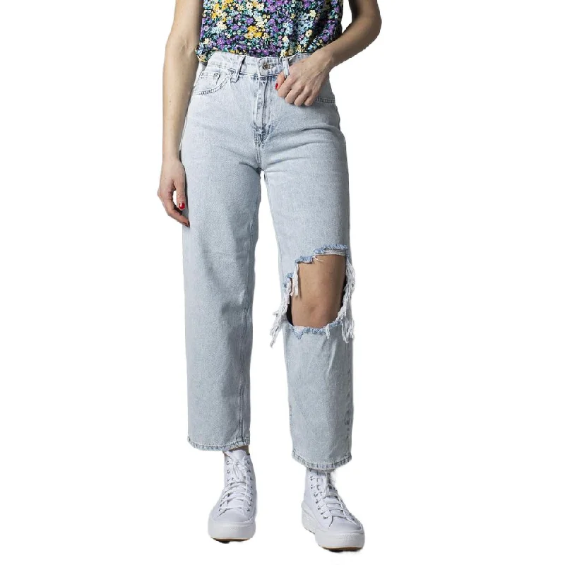 Light Blue Cotton Jeans & Pant Classic Button Fly Jeans