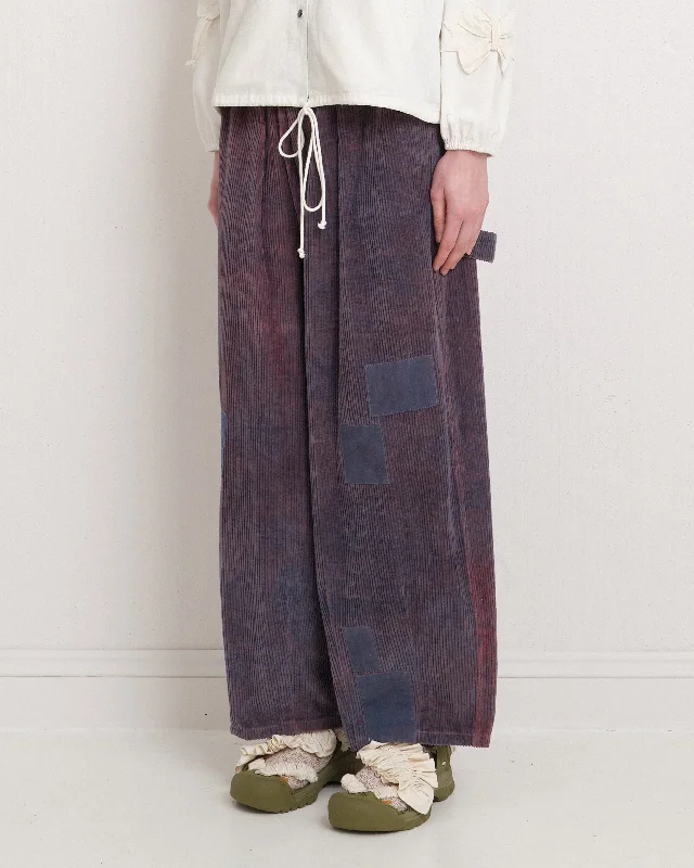 Lush Carpenter Pants - Purple Scarecrow Cord Comfortable Denim Trousers