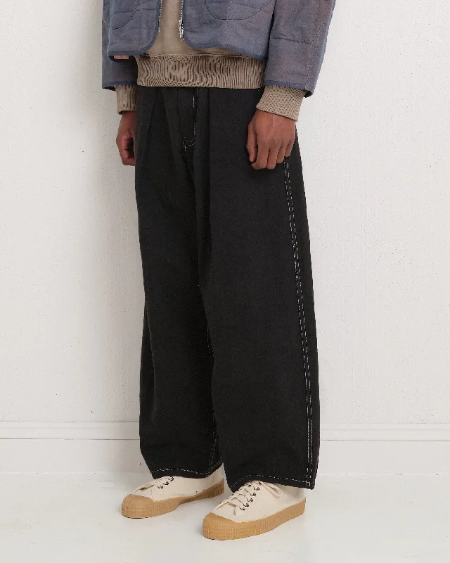 Lush Pants - Black Wonky-Wear Classic Flared Pants
