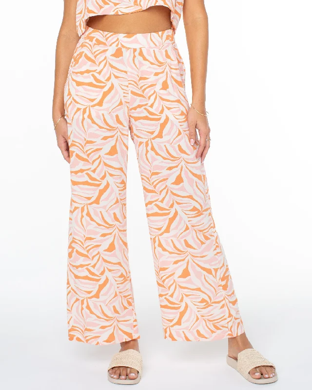 Midnight Avenue Wide Leg Pants - Parchment Cozy Knit Pants