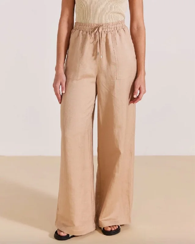 Mila Drawstring Pants Cozy Full-Length Pants