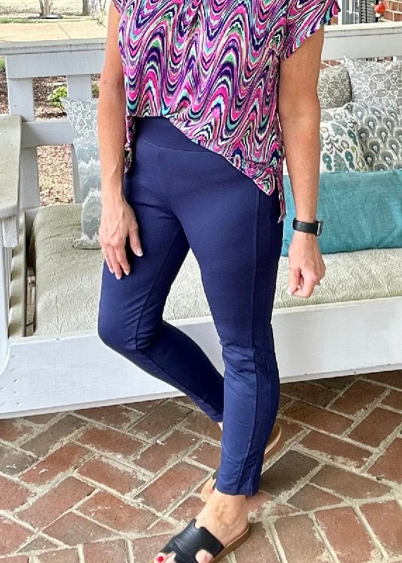 Navy Magic High Waisted Skinny Pants Dear Scarlett Soft Sweatpants Style