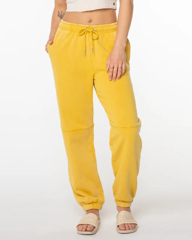 Oasis Haze Pants - Sauterne Trendy Velvet Pants