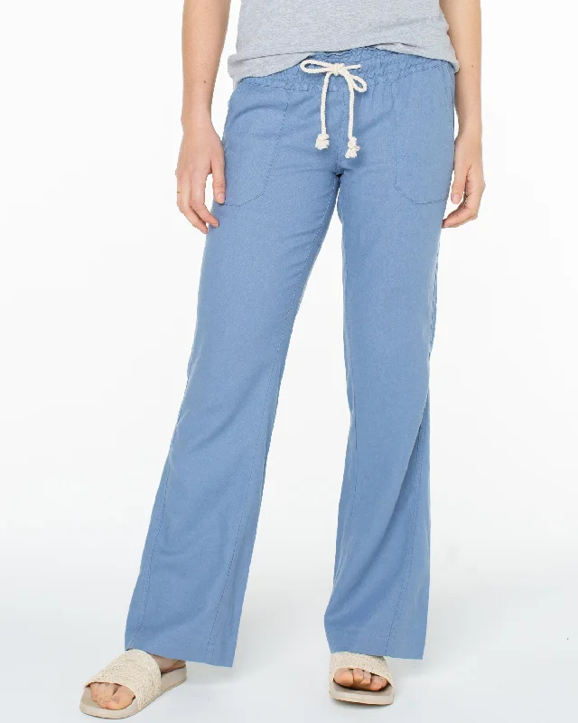 Oceanside Flared Pants - Infinity Blue Cozy Full-Length Pants