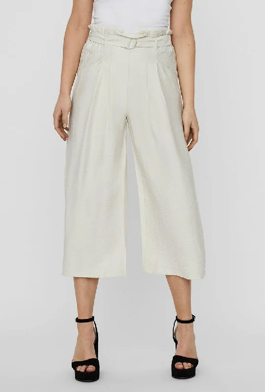 VERO MODA PAIGE CULLOTTE PANT Relaxed High-Waist Trousers