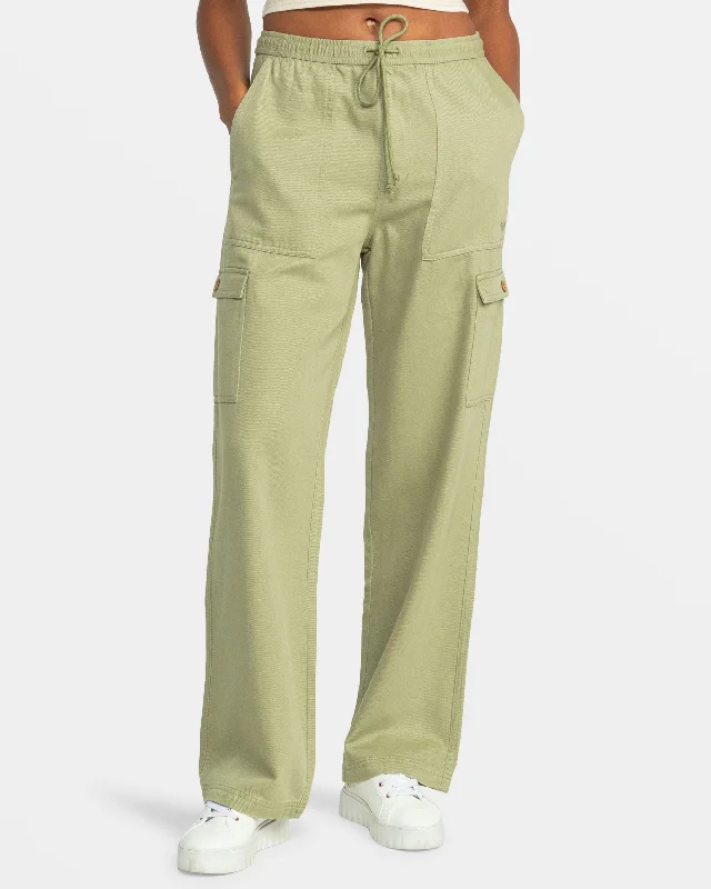 Precious Cargo Pant - Oil Green Classic Pleated Pants