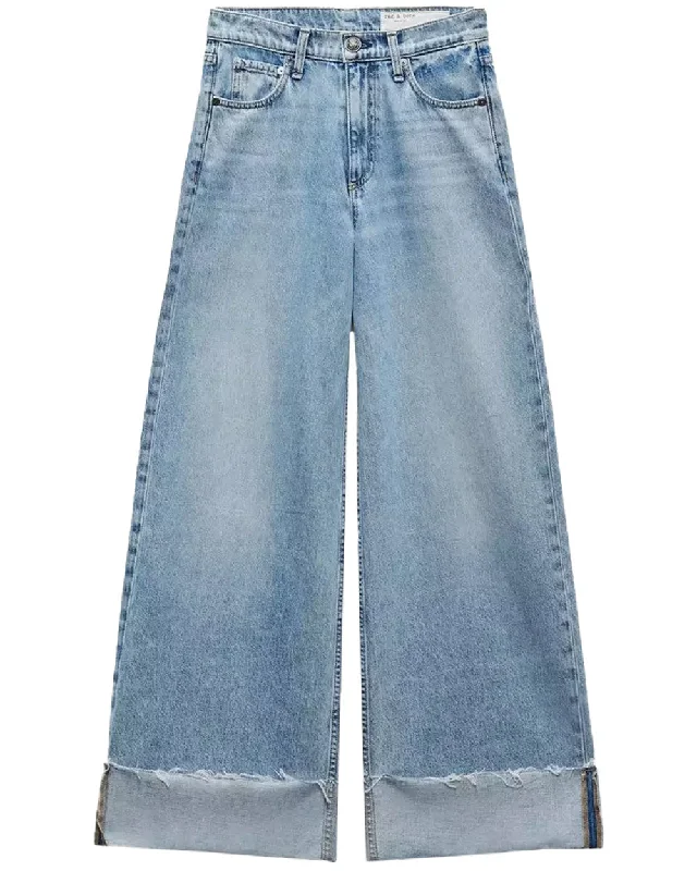 Sofie Crop Cuffed Jean in Mari Fashionable White Denim Jeans