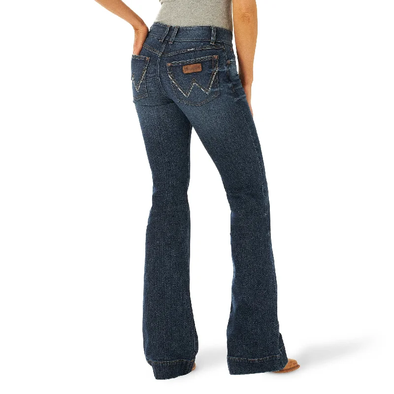 Wrangler Retro Mae-Shelby Trouser Jeans Chic Ripped Jeans