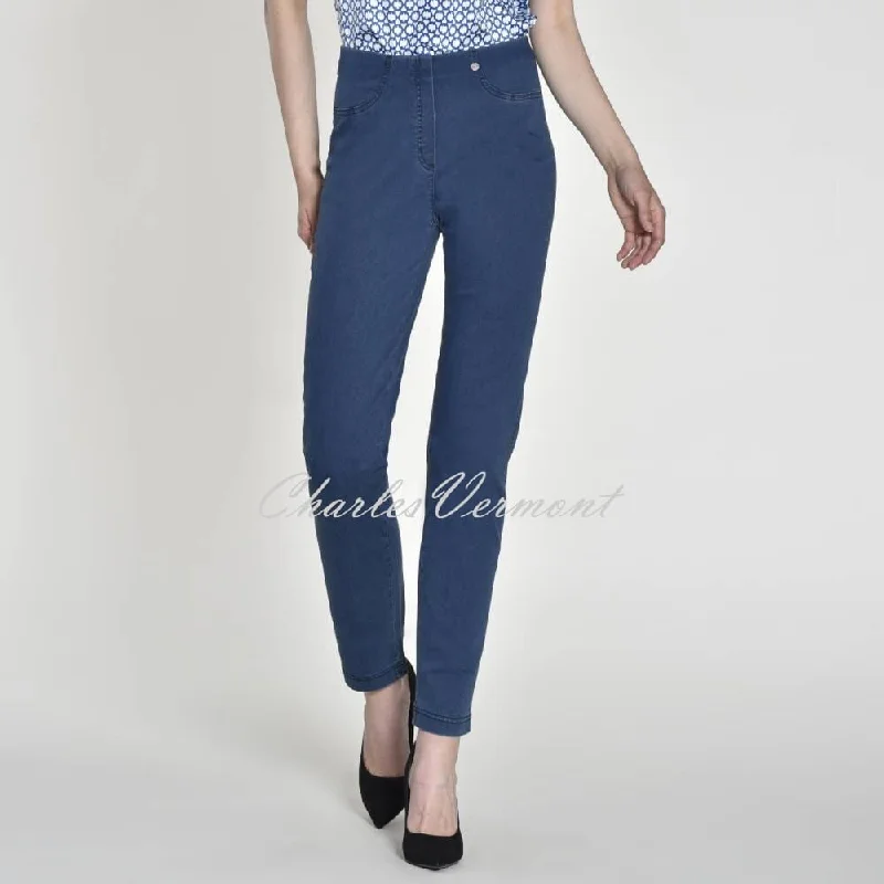 Robell Bella Full Length Jean 51580-5448-64 (Blue Denim) Comfortable Ankle Jeans