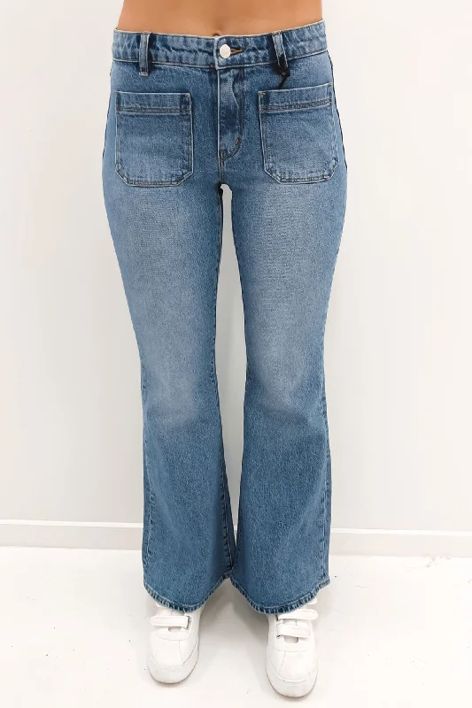 Sailor Low Flare Jean Carlson Organic Trendy Low-Rise Bootcut Jeans