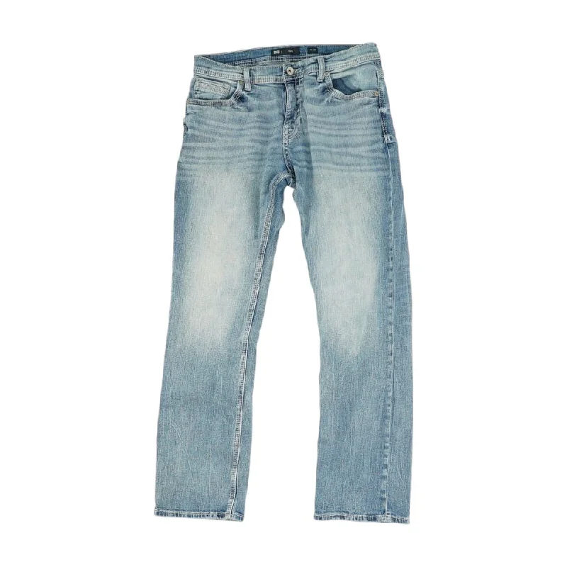 Solid Jeans Casual Straight-Leg Jeans
