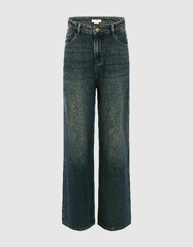 Straight Jeans Chic Cropped Jeans