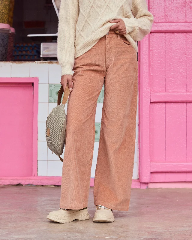 Surf On Cloud Corduroy Pant - Camel Elegant Dress Pants