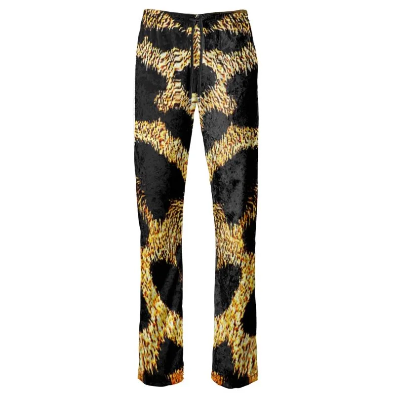 TRP Leopard Print 01 Designer Claudia Wide Leg Pants Casual Lounge Pants