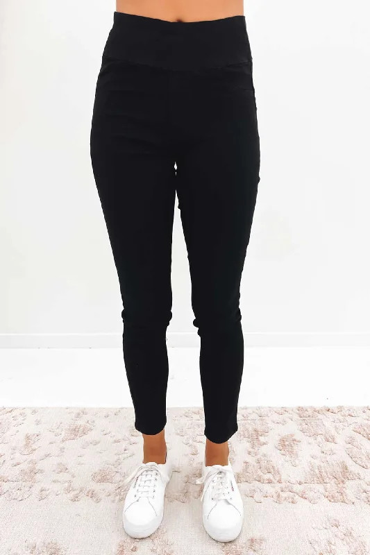 Watson Jean Black Comfortable Flare Leg Jeans