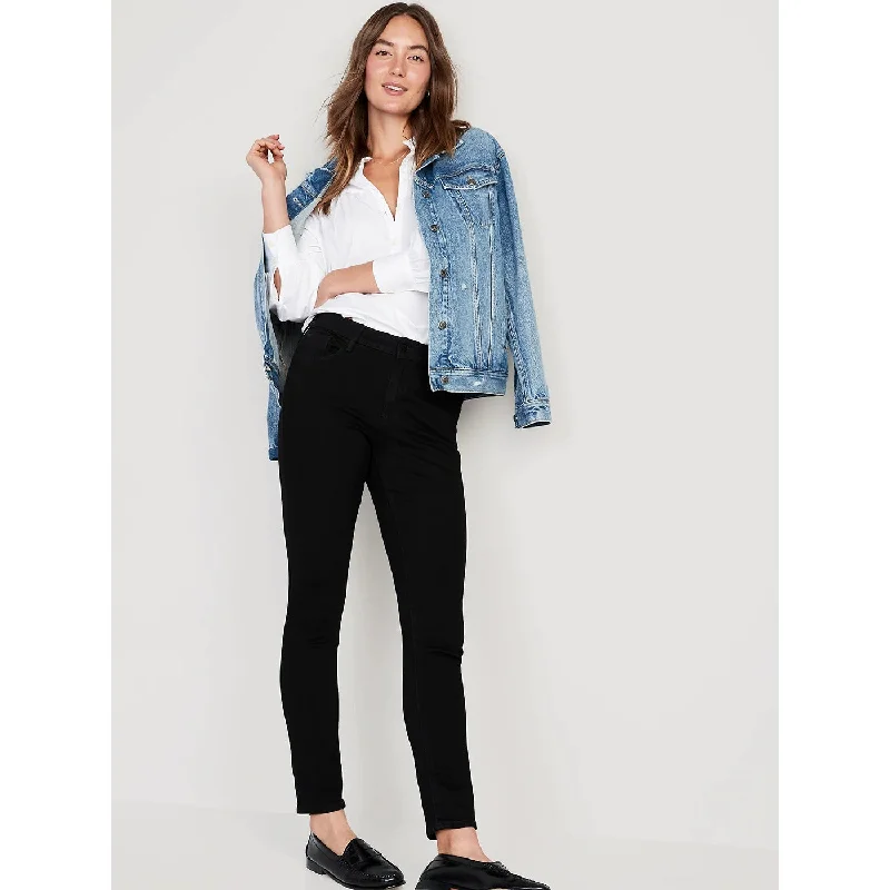 ON Black Mid Rise Skinny Jeans Classic Blue Denim Jeans