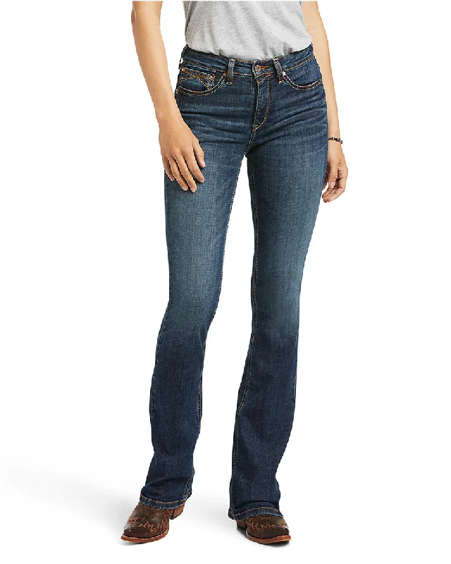 Women's R.E.A.L. High Rise Fernanda Boot Cut Jeans Cozy Wide-Legged Jeans