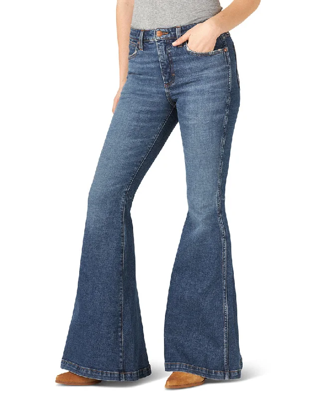 Women's Retro The Green Trumpet Flare Jeans Elegant High-Waisted Flared Jeans