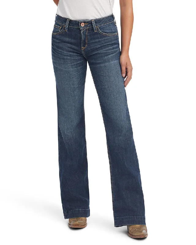 Women's Trouser Perfect Rise Maggie Wide Leg Jeans Classic Slim Fit Jeans