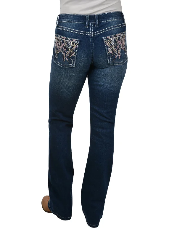 X1W2247727 Wrangler Women's Rock 47 Natasha Jean 34' Cozy Relaxed Fit Denim Jeans