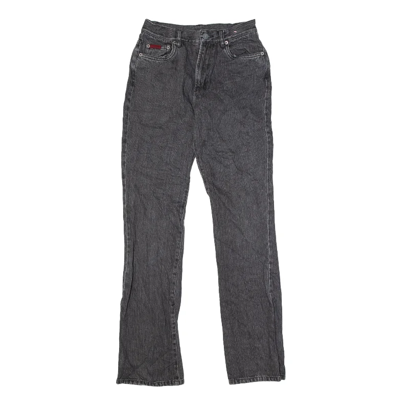 CALVIN KLEIN Jeans Black Denim Slim Straight Womens W26 L31 Trendy Classic Fit Jeans