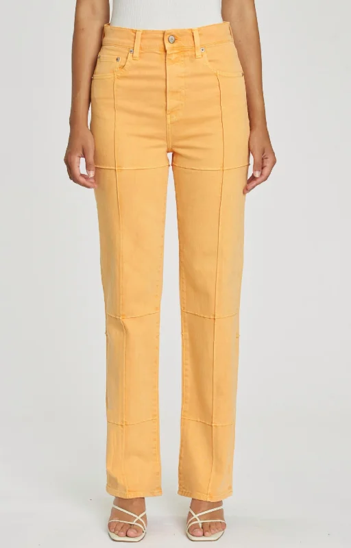 Cassie Super High Rise Straight Jean In Nectar Stylish Shredded Denim Jeans