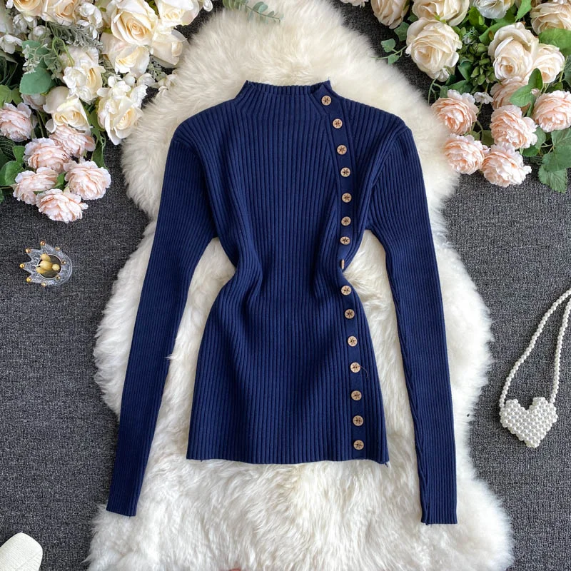 Cute long sleeve sweater 026 Wool Fabric Cashmere Fabric Tweed Fabric