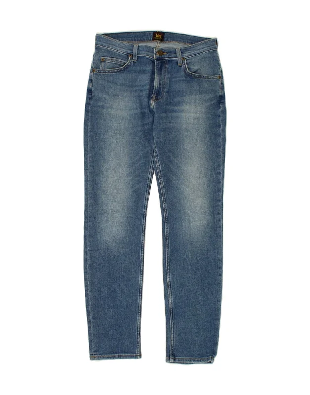 LEE Womens Slim Jeans W30 L30 Blue Comfortable Dark Wash Jeans